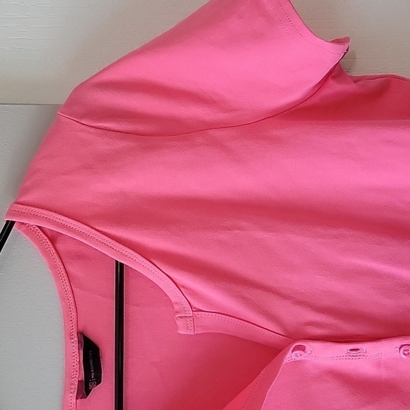 Women's pink button-down shirt top size XL - Picture 3 of 5